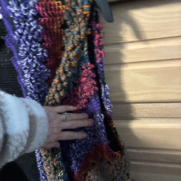 Soft Surroundings Taylor Textured Shag Vest Cardigan One Size Boho Artsy Hippie - Picture 6 of 8